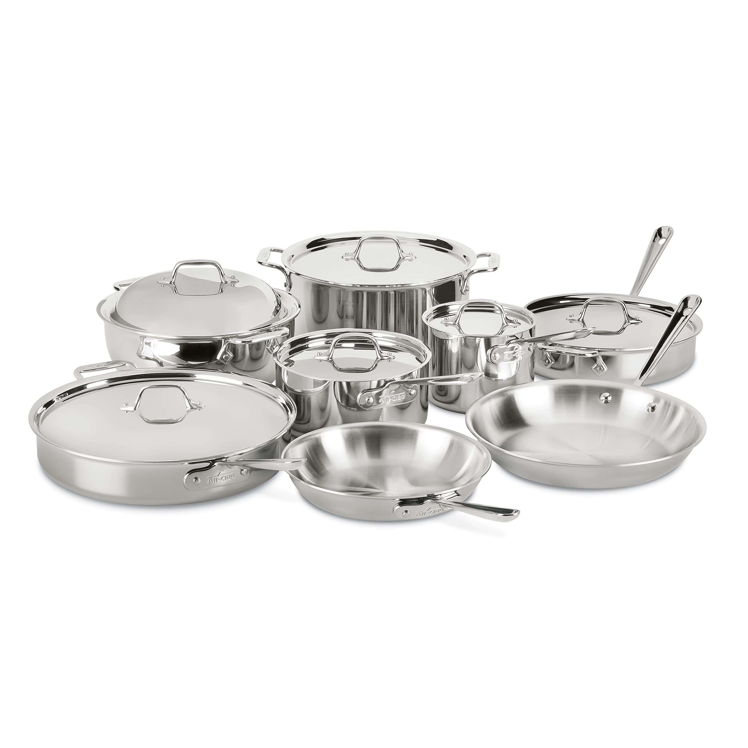 All-Clad D3 3-Ply Stainless Steel Cookware Set 14
