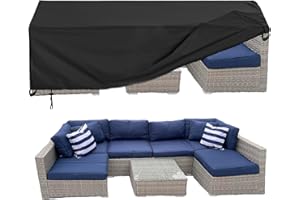 Oslimea Patio Furniture Covers Waterproof, Outdoor Furniture Covers Outdoor Sectional Sofa Set Cover Table and Chair Set Covers, 78"L x 62"W x 30"H