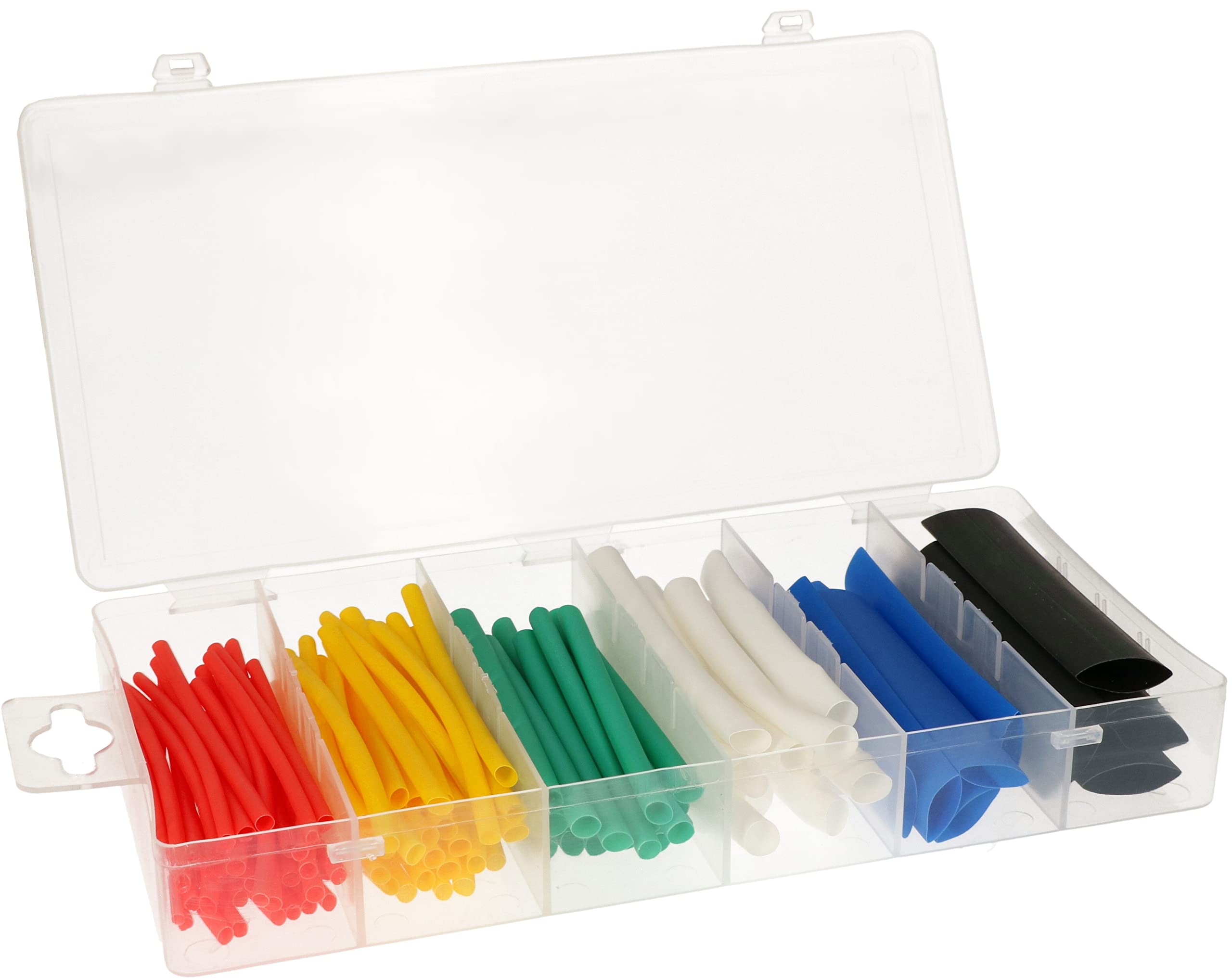 KOTARBAU® Heat Shrink Tubing Set 100 Pieces Assorted Diameters and Colours