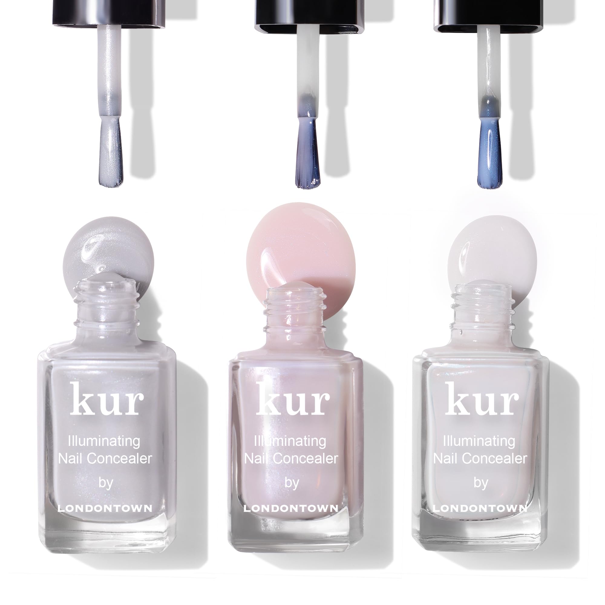 LONDONTOWN Illuminating Nail Concealer, Milky Sheer Pink Polish - Long Lasting Brightening Lacquer Nail Care for Discolored, Yellowing Nails, .40fl oz - Image 8