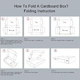 RLAVBL 20 Pack Small White Corrugated Shipping Boxes 12x9x3 in view 3