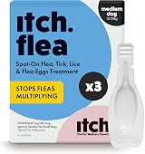 Itch Medium Dog Flea & Tick Spot-On 10-20kg 3 Pipettes Vet Strength