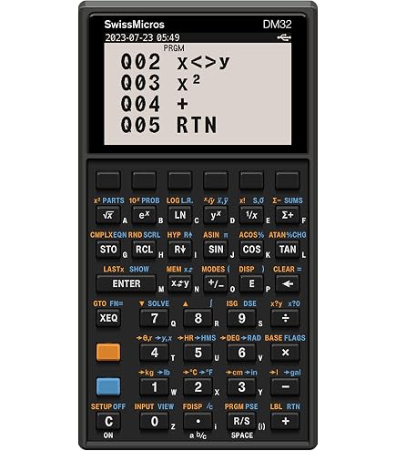 Amazon.com : SwissMicros DM41X RPN Scientific Calculator – HP 41CX