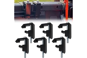 RYANSTAR RACING Utility Track System Mounting Clamp Compatible with Toyota Tacoma/Tundra Truck Cap/Camper Shell, Set of 6 - B