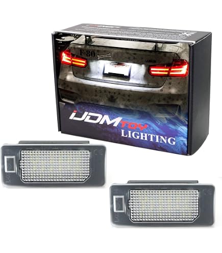 1 Paire Feux LED Plaque D'Immatriculation BMW E-marqués - Sans Erreur OBC Pour E81 E82 E90 E91 E92 E93 E60 E61 E39 X1