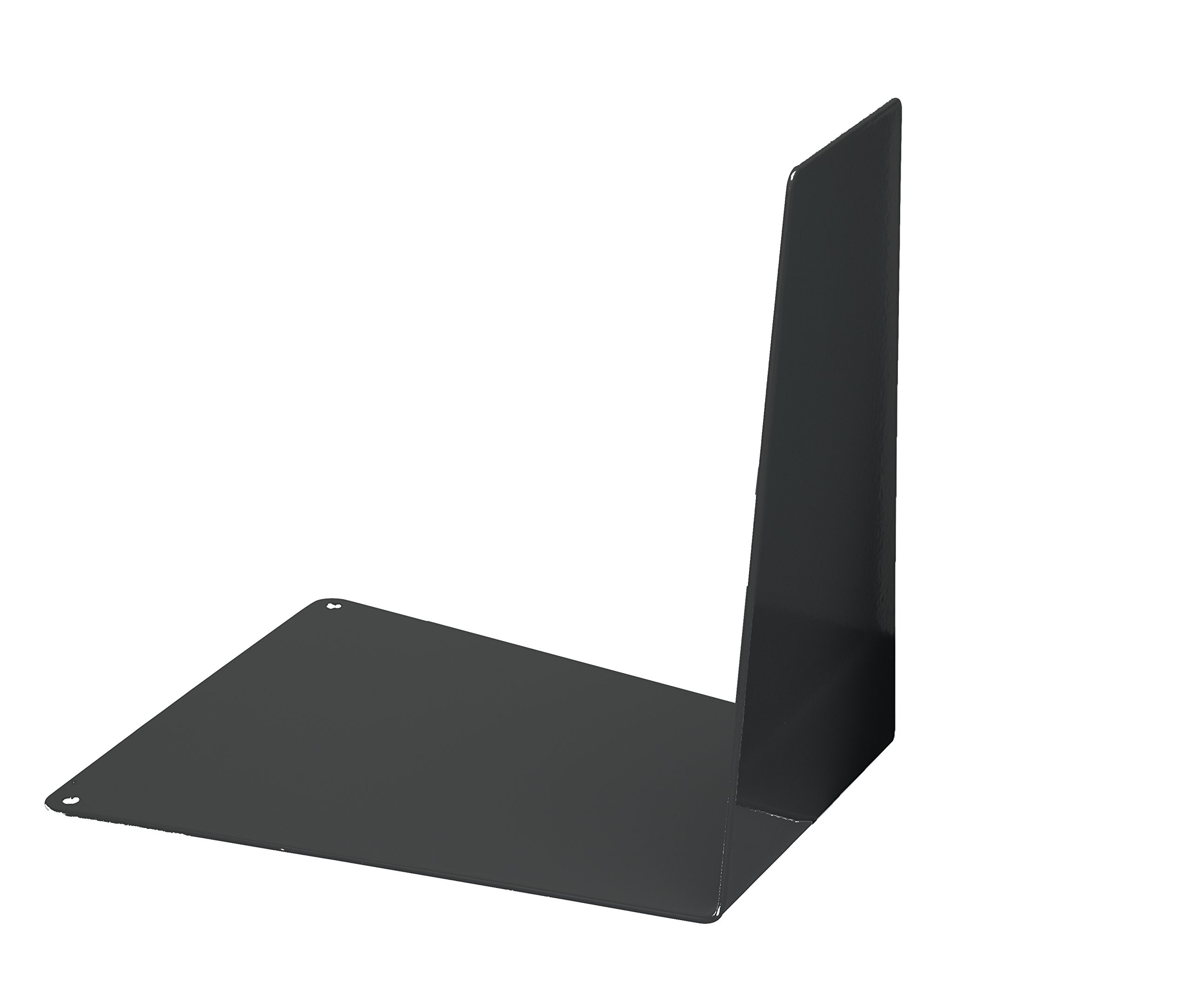 ALCO -Albert 4304-11 Metal Bookends 120 x 140 x 145 mm Wedge-Shaped 1 Pair Black