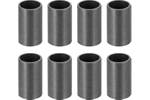 uxcell 8Pcs Sleeve Bearing Plastic Bushings ID 10mm x OD 12mm x Length 20mm POM Wrapped Oilless Bushing, Black