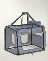 Feandrea Foldable Pet Carrier Bag 81x58x58 cm Dark Blue PDC80Z view 5