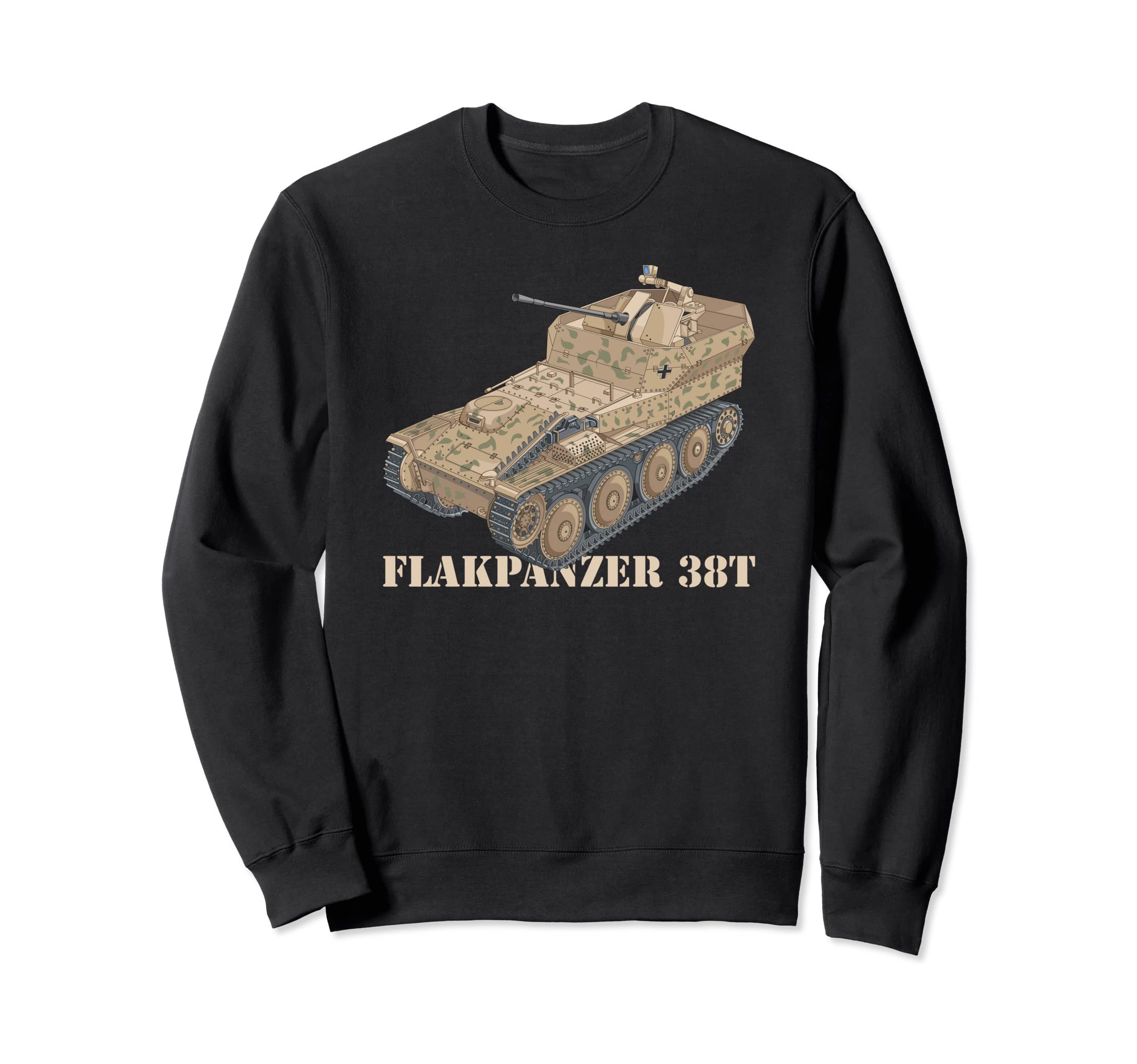 Flakpanzer 38 t German WW2 Anti Aircraft Tanks Diagram Sweatshirt