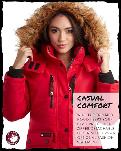 CANADA WEATHER GEAR Women's Winter Coat Women's Parka and Long