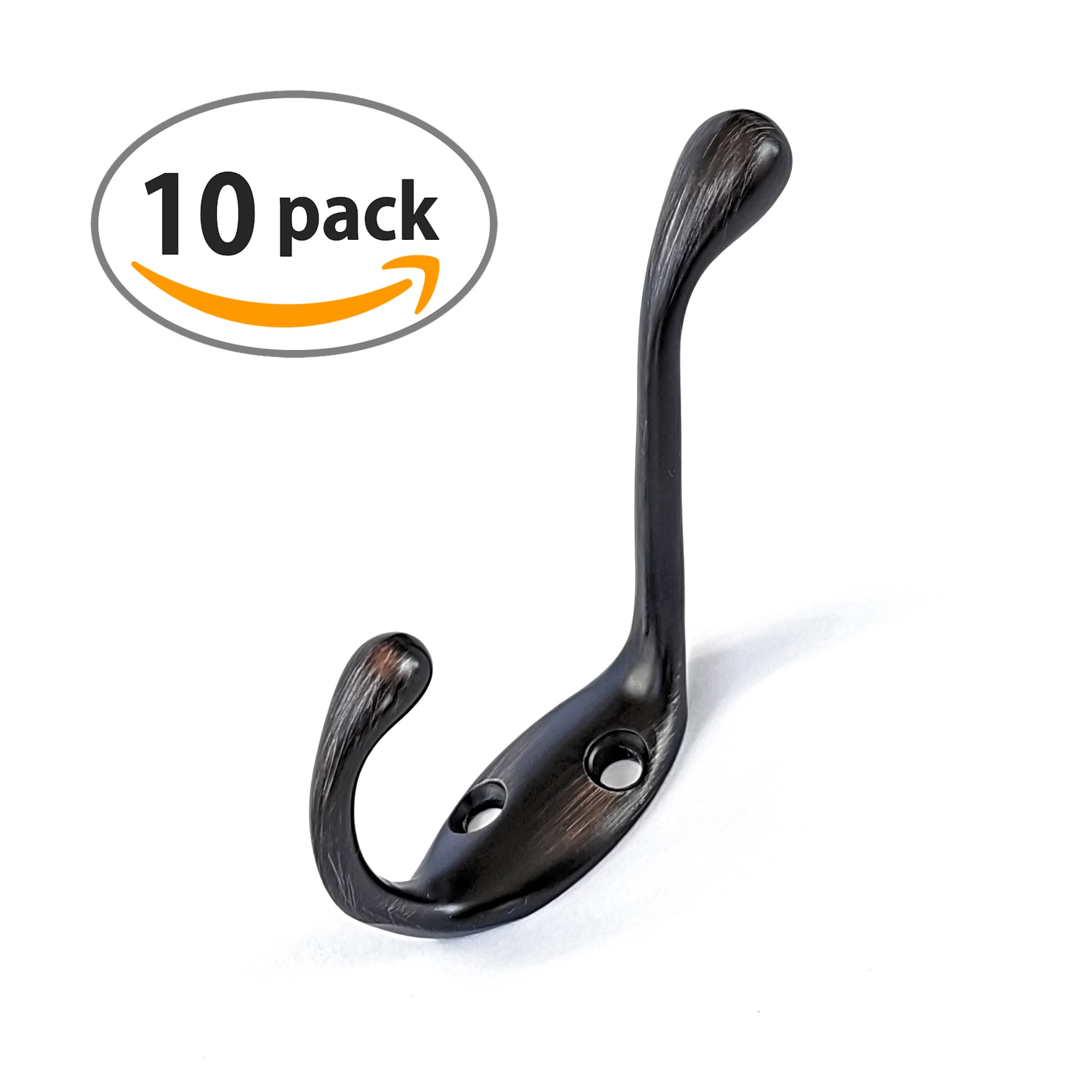 Ambipolar Heavy Duty Metal Decorative Dual Coat Hook / Hat Hook Wall