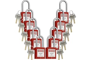 JOJOMARK Lockout Tagout Locks, Safety Padlocks, Loto Locks Keyed Differently Lock Out Tag Out Device Plastic