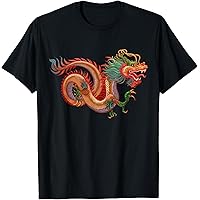 Amazon.com: Retro 90s Style Dragon Shirt with a Green Chinese
