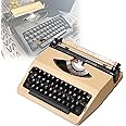 KJLYLPP Manual Typewriter Traditional Retro Style for Writers,Old Fashioned Mechanical English Typewriter for Notes,Letters,or Creative Writing,Portable and Easy to Use (C)