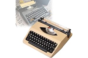 Manual Typewriter Traditional Retro Style for Writers Old Fashioned Mechanical English Typewriter for Notes Letters or Creati