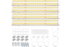 FOXGARDEN Grow Lights for Indoor Plants, 1FT 32w (4×8W) Full Spectrum LED Plant Growing Lamp, Grow Light Strip, Plug and Play, Separate Switch, 4-Pack