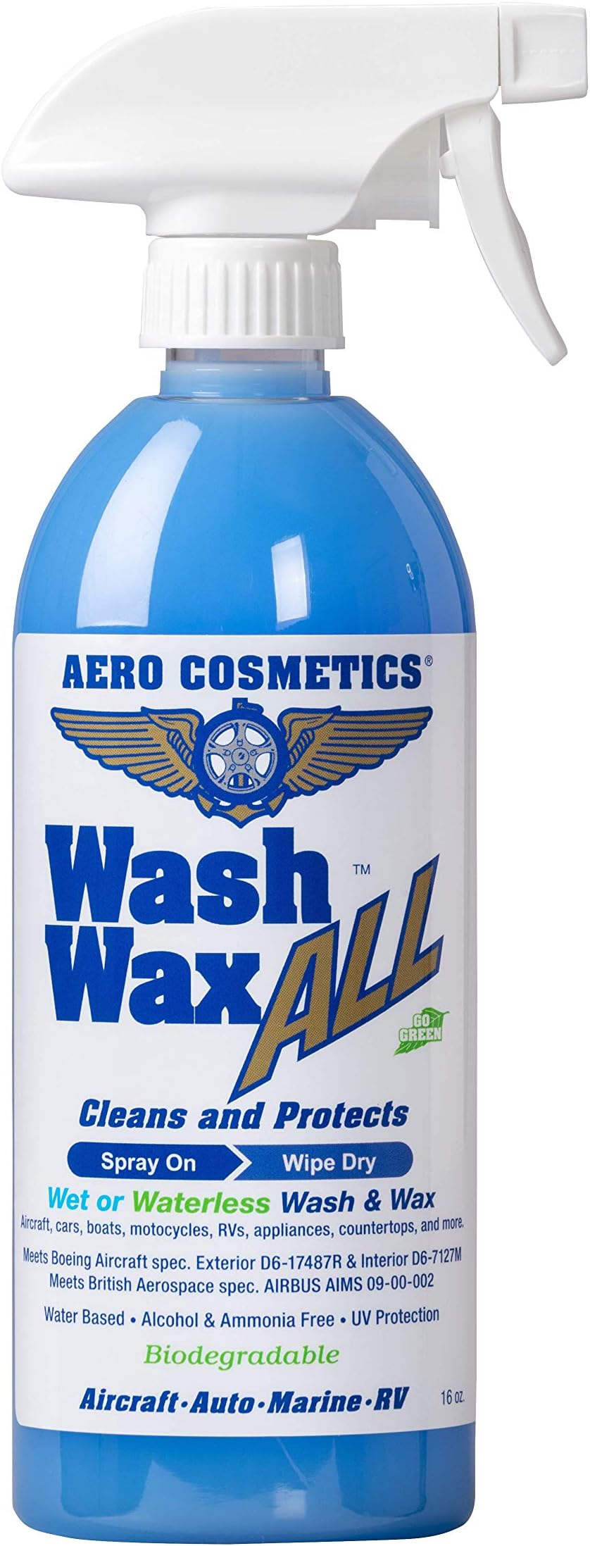 Wet or Waterless Car Wash Wax 500ml. Aircraft Quality Wash Wax for your Car RV & Boat. Guaranteed Best Waterless Wash on the Market