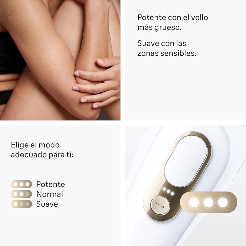 Silk·expert Pro 5 depiladores de luz pulsada, IPL, depilação a laser caseira para rosto e corpo, redução permanente de cabelo, depilação a laser com 2 cabeças, saco de higiene Venus e lâmina, PL5234