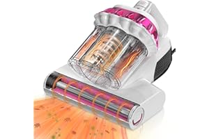 Kimdog Bed Mattress Vacuum Cleaner 18Kpa with LED Display,149°F Heat & HEPA Filter,500W Handheld Vacuum for Sofa & Pet