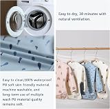 Yiupea Baby Weaning Bib Mess Proof with Long Sleeves Blue 6-24 Months view 3