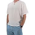 Love Quality Men's Short Sleeve Shirt 100% Cotton Hippie Yoga Shirt
