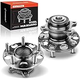 A-Premium 2 x Rear Wheel Bearing and Hub Assembly with 5-Lug Compatible with Honda Civic 2006-2011 & Acura CSX 2006-2011