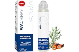 Premium Hair Serum Roll-On with Saw Palmetto, Rosemary & Batana Oil | DHT Blocker with Biotin | Supports Hair | No-Rinse, Fas