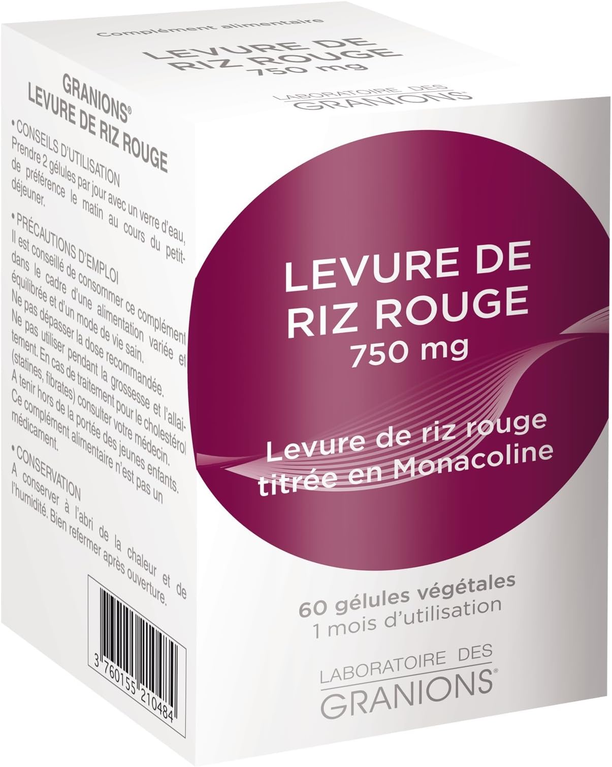 GRANIONS Red Rice Yeast 60 Capsules