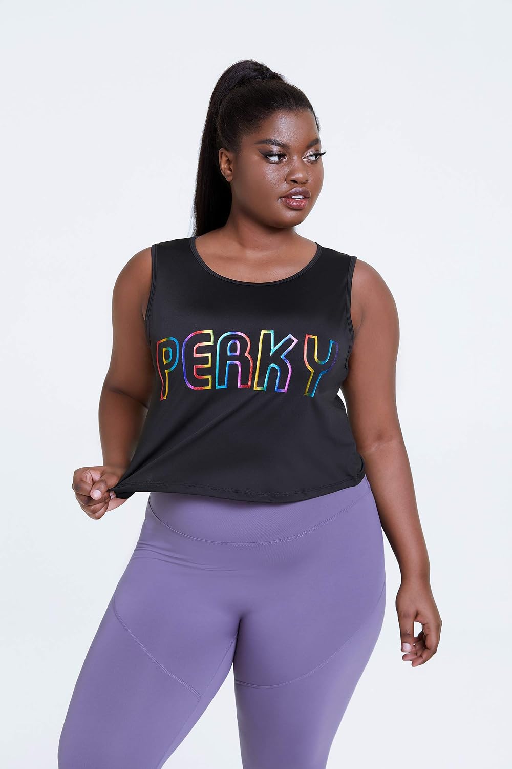 Plus Size Running Workout Shirts WOTWOY 