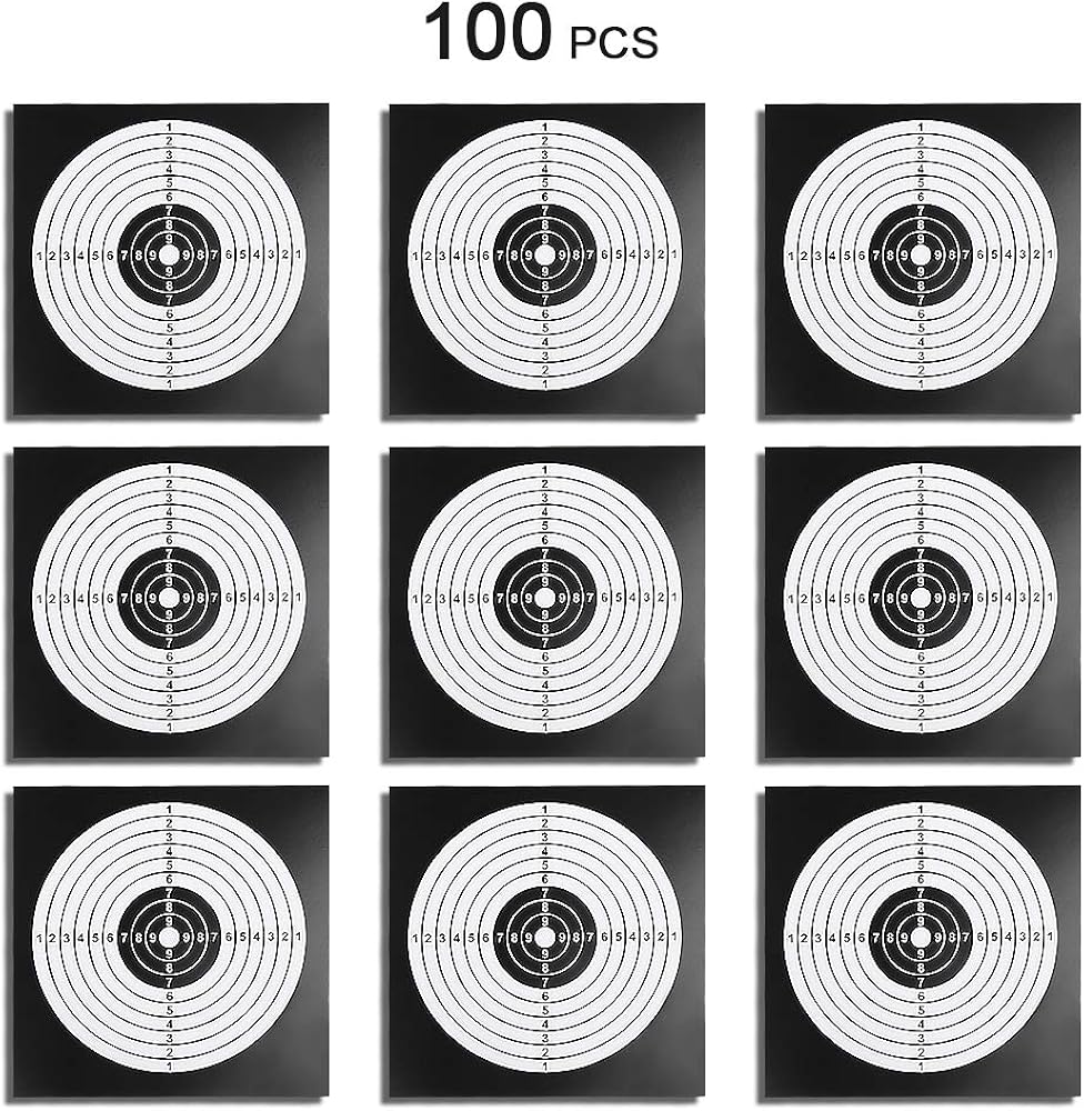 Amazon.com : Festnight 100 PCS Paintball Target Posters Square Shooting ...