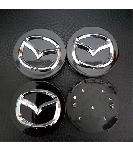 4Pcs 55/57mm Car Hubcap Wheels Centre Hub Caps Set For Mazda CX5 CX3 CX9 MX5 RX8 Axela Demio Atenza MS Dust Cover Wheel Hub Cap