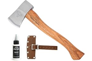 1844 Helko Werk Germany Classic Pathfinder Hatchet - Made in Germany Camping, Bushcraft, Survival, Backpacking, Small Lightweight Hatchet - Head 1.25 lbs, Handle 15 in. (Pathfinder) #11438