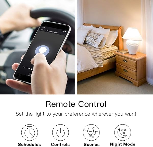 Wifi Regulador Intensidad Cambiar NOTSEK Inalmbrico Regulador de intensidad Cambiar Mdulo Rel Inteligente Ligero Regulador de intensidad Cambiar Compatible con AlexaGoogle Home Timmer Funcin