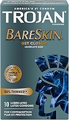 Trojan Bareskin Premium Thin Lubricated Condoms - 10 Count