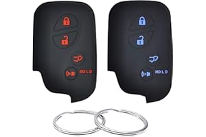 REPROTECTING Silicone Rubber Key Fob Cover Compatible with 2005-2017 Lexus CT200h ES350 GS300 GS350 GS430 GS450h GS460 is F IS250 IS350 LS460 LS600h LX570 RX350 HYQ14AEM HYQ14ACX