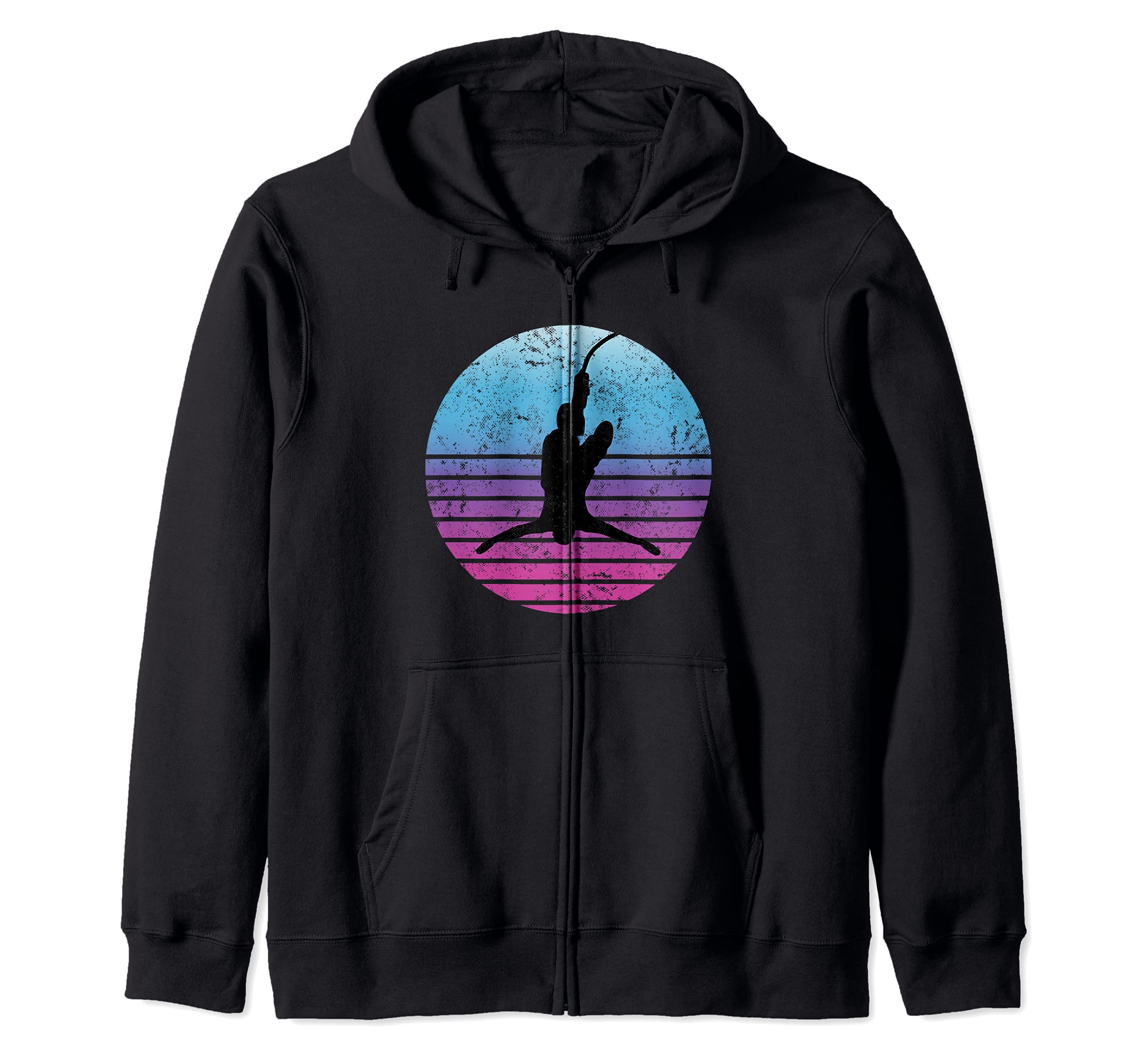 Retro Bungee Jumping Extreme Sports Bungee Jumper Zip Hoodie
