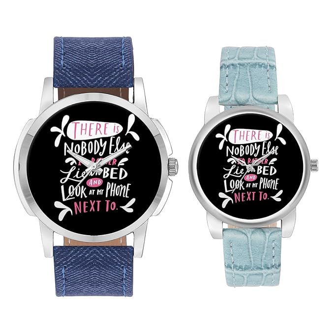 Gifts for Couple, Multicolor Dial Wrist Watch for Men and Women