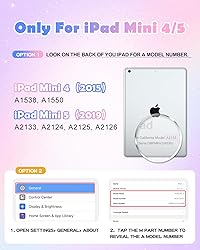 Uppuppy for iPad mini 4/5 Case 7.9 Inch - Cute