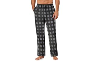 Ekouaer Mens Pajama Pants Sleepwear Soft Pjs Bottoms Sleep Lounge Long Pant with Drawstring & Pockets