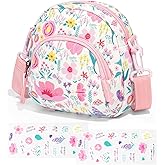 Choco Mocha Little Girls Purse for Kids 4-6 6-8 Kids Crossbody Bag Toddler Purse 2 3 4 Girl Christmas Purses Gifts