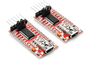 Gikfun FT232RL 3.3V 5V FTDI USB to TTL Serial Adapter Module for Arduino Mini Port (Pack of 2pcs) AE1186x2