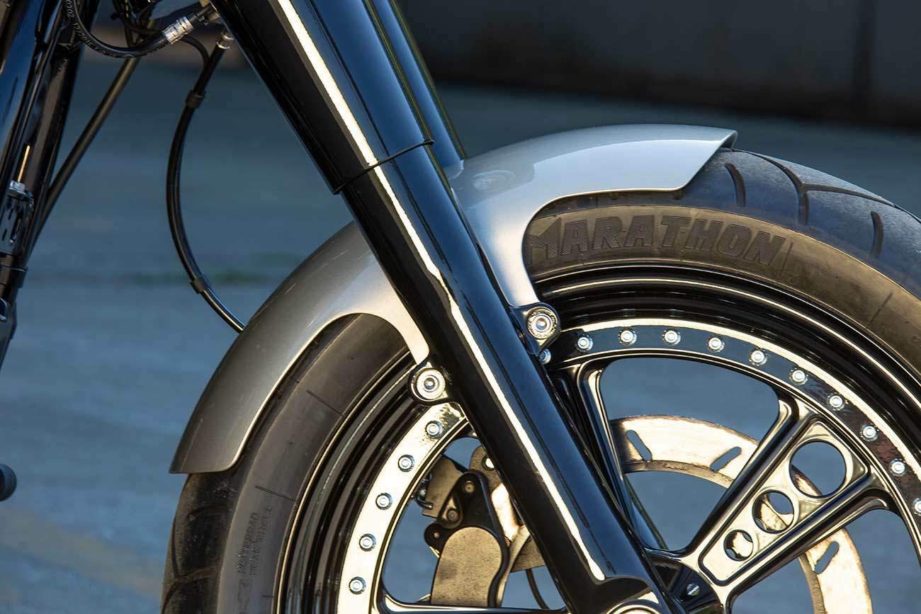 Custom Short Bobber Front Fender Fits 18+ Harley Davidson Softail Fat Boy 18" M8