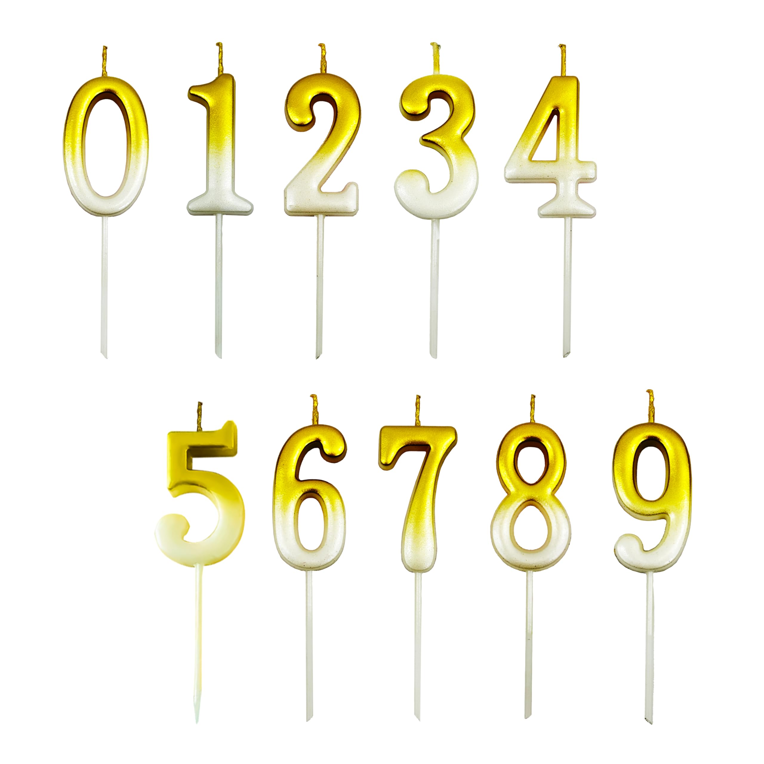 Photo 1 of 10-Pieces Number Candles?Birthday Candles for Cake?Birthday Candles Numbers?Birthday Candle
