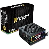 750W Power Supply, 80 Plus Gold Certified Non-Modular PSU with Active PFC, Quiet 120mm Cooling Fan for Gaming PC