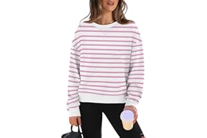 WIHOLL Womens Long Sleeve Crop Tops Crewneck Pullover Shirts Lightweight Sweatshirts 2024 Fall Fashion Clothes