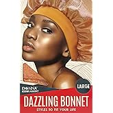DONNA Dazzling Bonnet – Braids & Curls – Hair Bonnet for Nighttime Protection Shower Cap for Women
