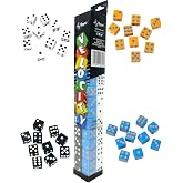 Regal Games Velocity Dice Game Set with Case - Square Dice Colored Set for Family Game Night - 2 to 4 Player (40 Dices)