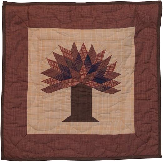 Amazon Com Retro Barn Autumn Tree Quilt Block Wall Hanging Hand