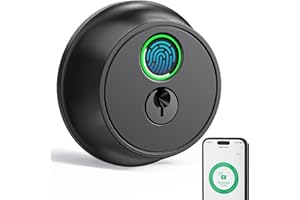 NICE DIGI Smart Deadbolt Lock for Front Door: Fingerprint Door Lock - Keyless Entry Door Lock - Electronic Lock with 2 Key - Digital Door Lock with APP Control - Easy Installation - Minimalist Design