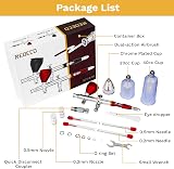 NEOECO SJ83 Airbrush Set 0.2/0.3/0.5mm Nozzles 1/3oz Cup Dual Action view 4